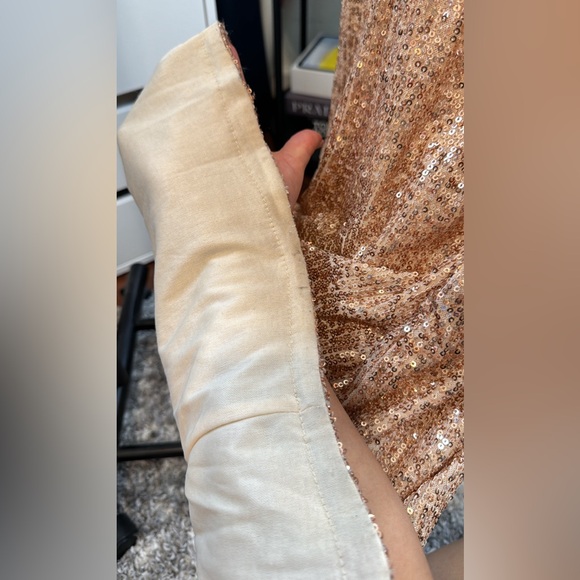 Fashion Nova - Boujee Dinners - Sequin Maxi Dress - Champagne - Picture 6 of 6